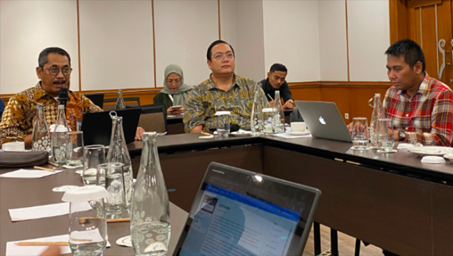 Temu Ismail, Sekretaris Direktorat Jenderal Guru, Tenaga Kependidikan, dan Pendidikan Guru (GTKPG), dalam Dialog Kebijakan bersama Media Massa di Hotel Grand Sahid Jaya, Jakarta (Foto: Pasha Yudha Ernowo Infopublik.id)
